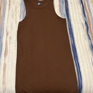 Brown Sleeveless Tank Top